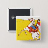 Bou-Saada Hotel Du Caid Vierkante Button 5,1 Cm (Voorkant /achterkant)