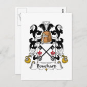 Bouchard Family Crest Briefkaart (Voorkant / Achterkant)