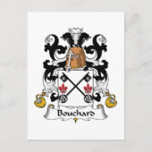 Bouchard Family Crest Briefkaart (Voorkant)