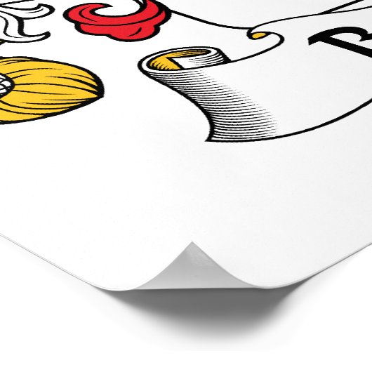 Boucher Family Crest Poster (Hoek)