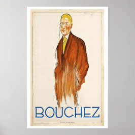 Bouchez Heren Mode Vintage Reclameposter van Poster