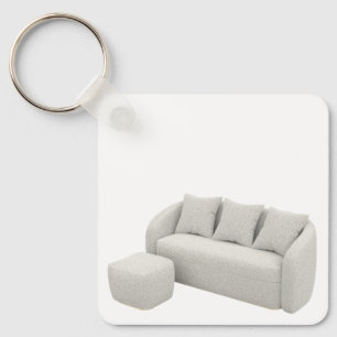 Boucle bank met voetenbank sleutelhanger