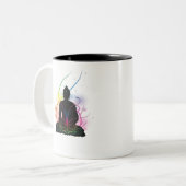 Bouddha Tweekleurige Koffiemok (Voorkant links)
