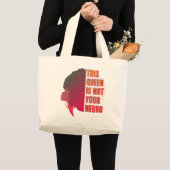 Boudewijn DEZE KONINGIN IS NIET UW NEGRO Afro Grote Tote Bag (Voorkant (product))