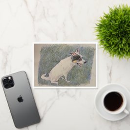 Boudewijn van het Australian Collie Wenskaart Folie Wenskaart