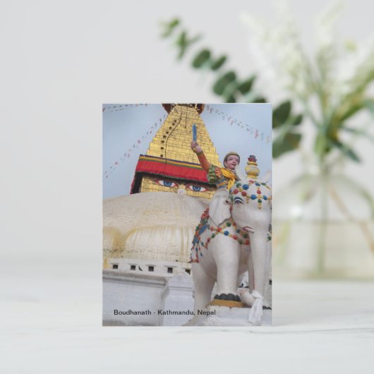 Boudhanath, Katmandu, Nepal Briefkaart (Staand voorkant)
