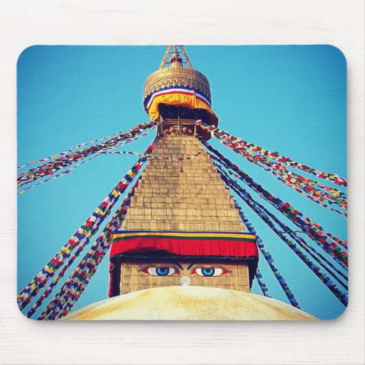 Boudhanath Stupa, Buddha Eyes, Himalaya, Nepal Muismat (Voorkant)