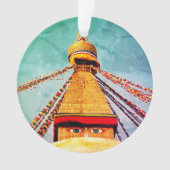 Boudhanath Stupa, Buddha Eyes, Himalaya, Nepal Ornament (voorkant)