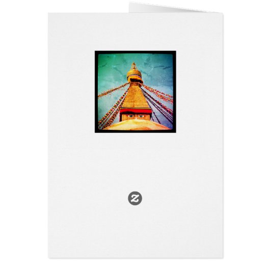 Boudhanath Stupa, Buddha Eyes, Kathmandu, Nepal (Achterkant)