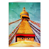Boudhanath Stupa, Buddha Eyes, Kathmandu, Nepal (Voorkant)
