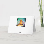 Boudhanath Stupa, Buddha Eyes, Kathmandu, Nepal Kaart (Achterkant)