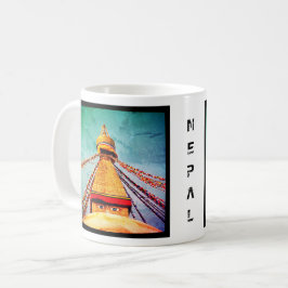 Boudhanath Stupa, Buddha Eyes, Kathmandu, Nepal Koffiemok