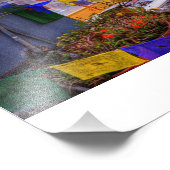 Boudhanath stupa, kathmandu Nepal Foto Afdruk (Hoek)