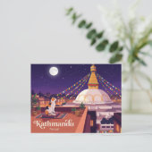 Boudhanath Stupa Nepal Briefkaart (Staand voorkant)
