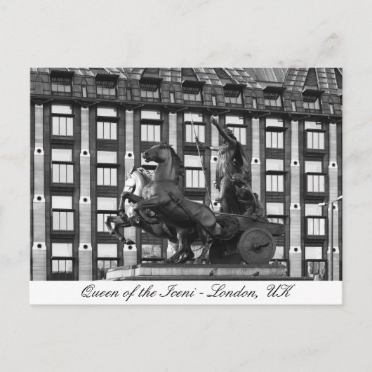 Boudica Statue, Westminster - Londen, Verenigd Kon Briefkaart (Voorkant)