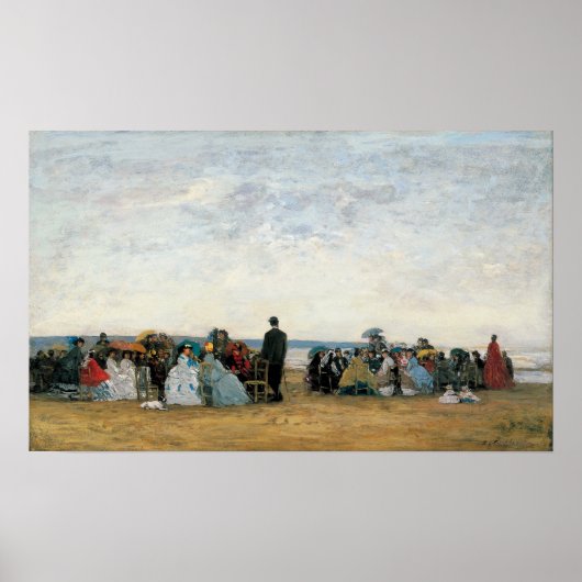 Boudin - Beach Near Trouville Poster (Voorkant)