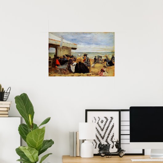 Boudin - Beach Scene Poster (Thuiskantoor)