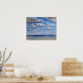 Boudin - Blauwe Lucht Witte Wolken 1854 Poster (Keuken)