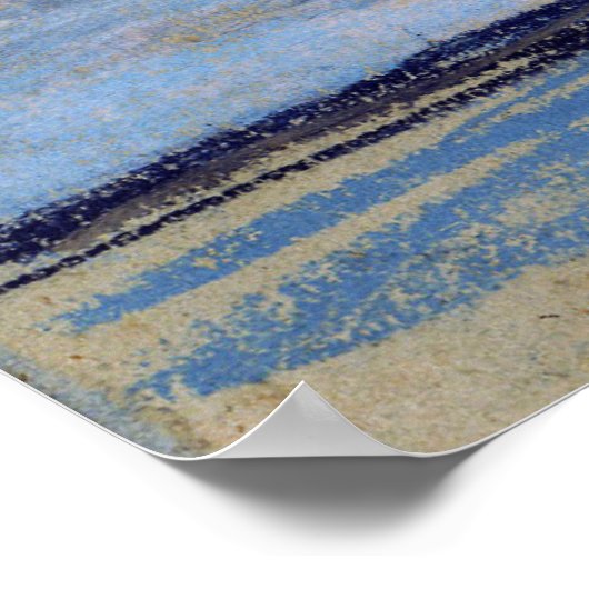 Boudin - Blue Sky White Clouds 1854 Poster (Hoek)