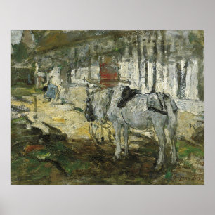 Boudin - Bretons paard Poster