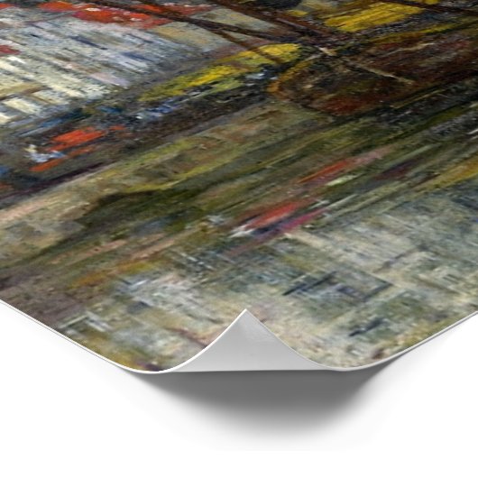 Boudin - Bruxelles Harbour Poster (Hoek)