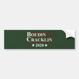 Boudin Cracklin 2020 Fun Louisiana Cajun Verkiezin Bumpersticker