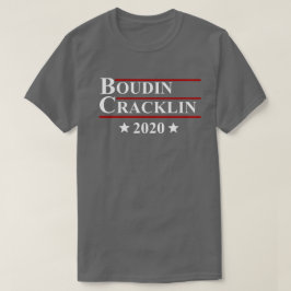 Boudin Cracklin 2020 Fun Louisiana Cajun Verkiezin T-shirt