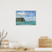 Boudin - Etretat Cliff of Aval 1890 Poster (Keuken)