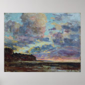 Boudin - Etretat Sunset Poster (Voorkant)