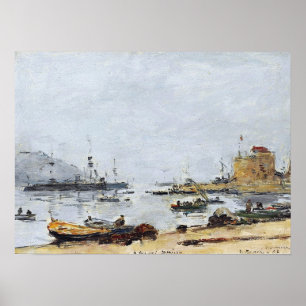 Boudin - Haven bij Villefranche 1892 Poster