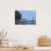 Boudin - Honfleur Riverscape 1854 Poster (Keuken)