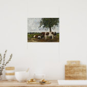 Boudin - Koeien op de Weide Poster (Keuken)