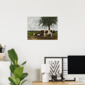 Boudin - Koeien op de Weide Poster (Thuiskantoor)