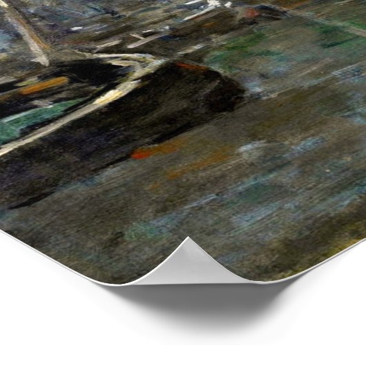 Boudin - Rotterdam Bridge Of Bourse 1876 Poster (Hoek)