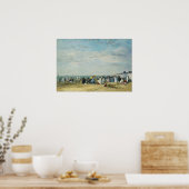 Boudin - strand van Trouville Poster (Keuken)