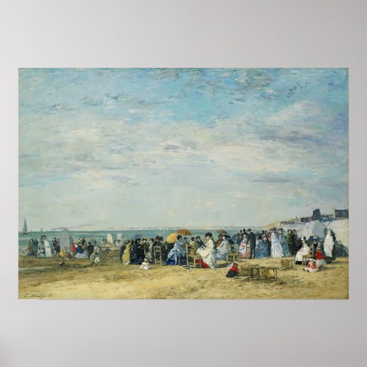 Boudin - strand van Trouville Poster (Voorkant)