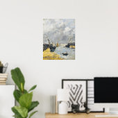 Boudin - Trouville Jetties in Harbour 1896 Poster (Thuiskantoor)