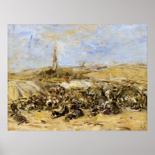 Boudin - Vergeving van Ste-Anne-La-Palud Poster (Voorkant)