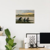 Boudin - Washerwomen by River Poster (Thuiskantoor)