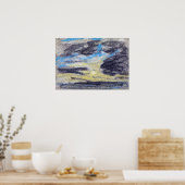 Boudin - wolken boven Zee 1860 Poster (Keuken)