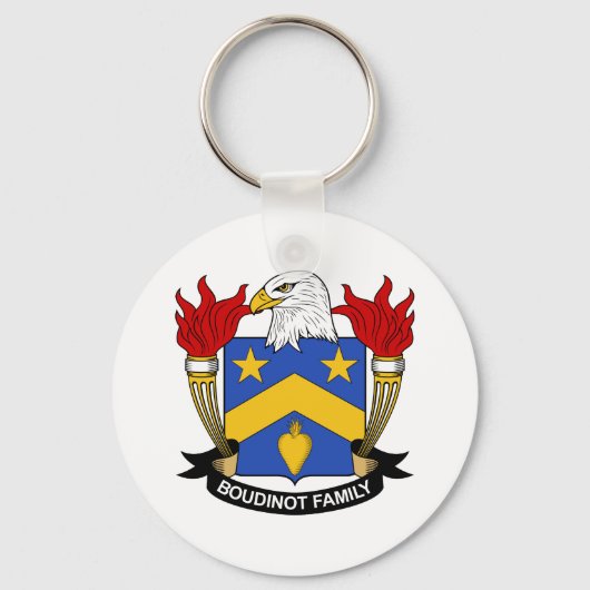 Boudinot Family Crest Sleutelhanger (Voorkant)