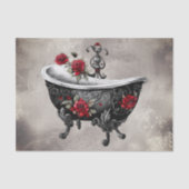 Boudoir | Badkuip Oude Antiek Gold Footed Bad Tissuepapier (Voorkant)