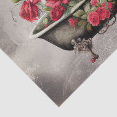 Boudoir | Badkuip Oude Antiek Gold Footed Bad Tissuepapier (Detail)