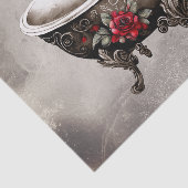 Boudoir | Badkuip Oude Antiek Gold Footed Bad Tissuepapier (Detail)