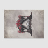 Boudoir | Bladerdak Sjaal Oude Victoriaanse Poster Tissuepapier (Voorkant)