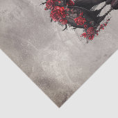 Boudoir | Bladerdak Sjaal Oude Victoriaanse Poster Tissuepapier (Detail)