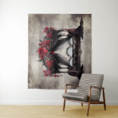 Boudoir | Bladerdak Sjaal Oude Victoriaanse Poster Wandkleed (In situ)