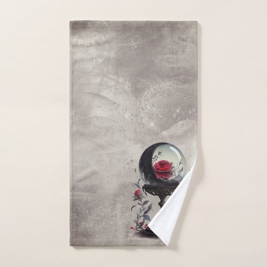 Boudoir | Crystal Ball Crescent Moon Red Roses Bad Handdoek (Handdoek)