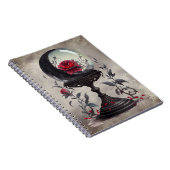 Boudoir | Crystal Ball Crescent Moon Red Roses Notitieboek (Rechterzijde)