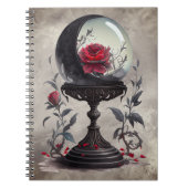 Boudoir | Crystal Ball Crescent Moon Red Roses Notitieboek (Voorkant)